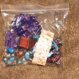 Mixed Bag Random Colorful Bead and Jewelry Bracelet Assortment